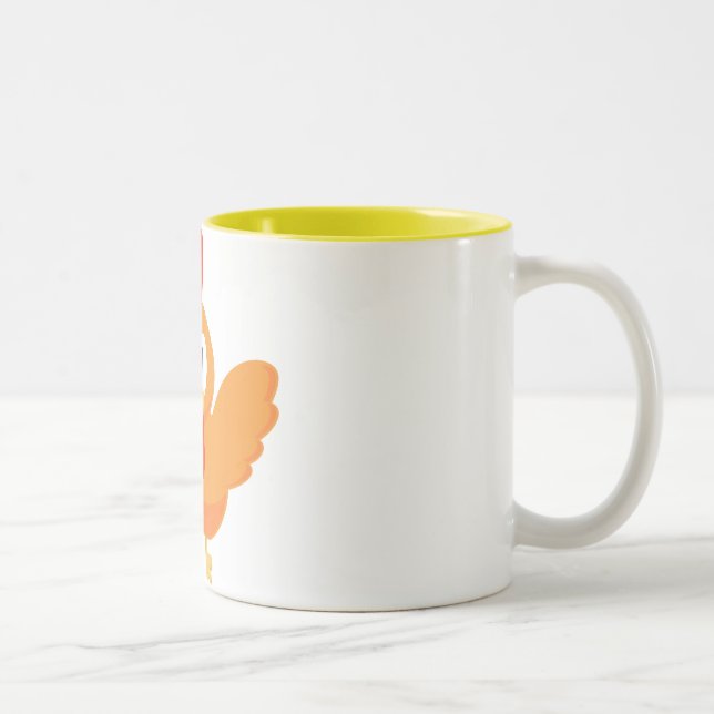 2 Couleurs Tasse jaune de flèche (Droit)