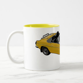 2 Couleurs tasse jaune de roadster