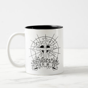 2 Couleurs tasse Jean 16:33