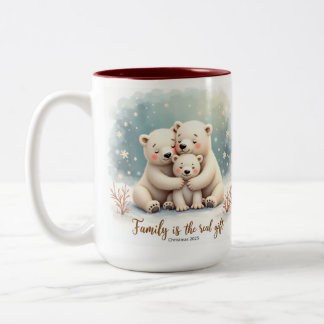2 Couleurs Tasse Keepsake Family is the Real Gift Café