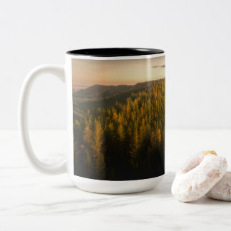 2 Couleurs Tasse Les Montagnes Appellent | Paysage Forestier