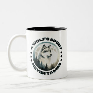 2 Couleurs Tasse Loup