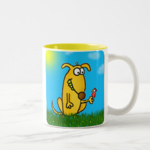 2 Couleurs Tasse maladroite de chien