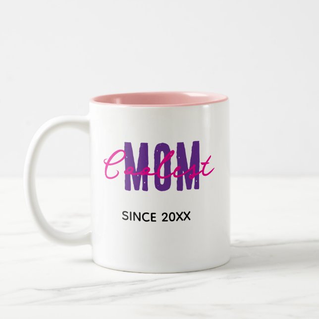 2 Couleurs Tasse Maman la Plus Géniale Depuis 20XX (Gauche)
