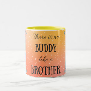 2 Couleurs Tasse Meilleur Frère avec Message d'Amour Sincère 