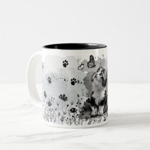 2 Couleurs Tasse Miaou Chat Mignon Amateur de Chat Adorable