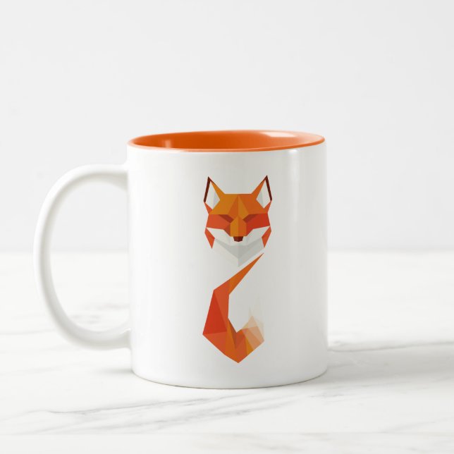 2 Couleurs Tasse mignonne de Fox (Gauche)