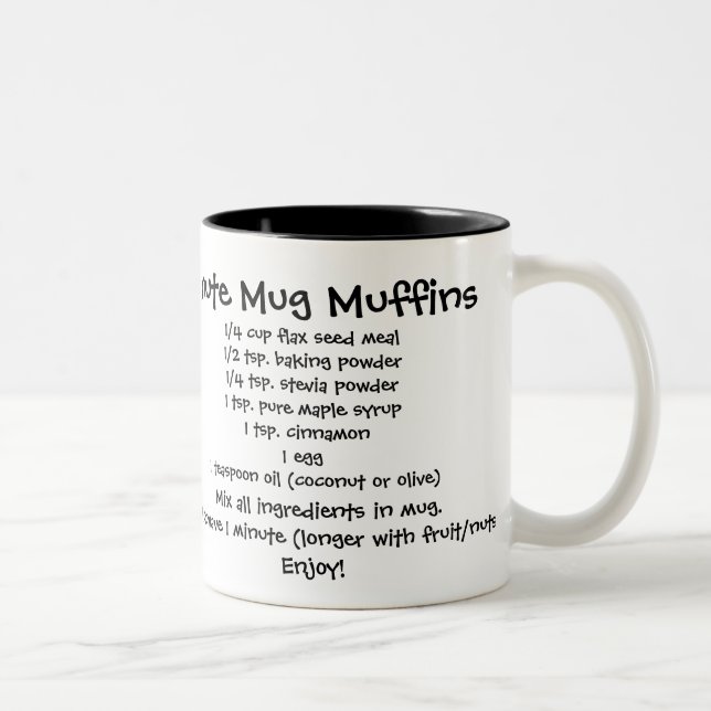 2 Couleurs Tasse minuscule saine de recette de petit pain (Droit)