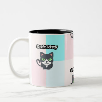 2 Couleurs Tasse molle de minou