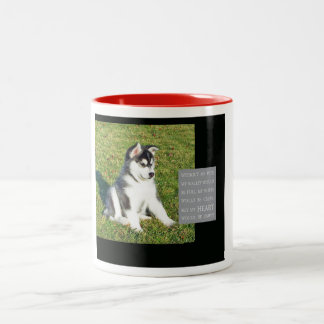 2 Couleurs Tasse - mon coeur serait vide sans mon chien