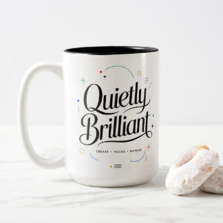 2 Couleurs Tasse Motivante Discrètement Brillante