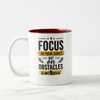 2 Couleurs Tasse Motivante Focus Sur Vos Objectifs - Double F