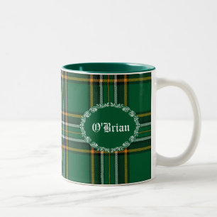 2 Couleurs Tasse nationale irlandaise verte de coutume de
