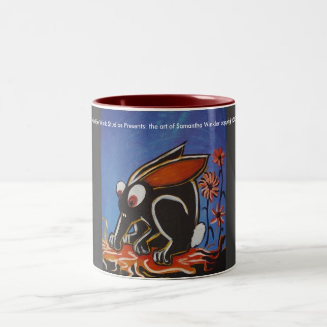 2 Couleurs tasse noire de lapin (Centre)