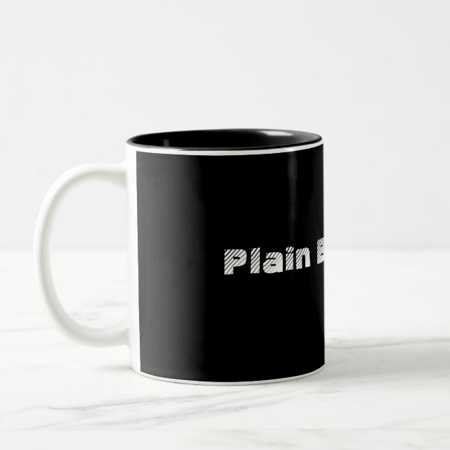 2 Couleurs Tasse noire simple (Gauche)