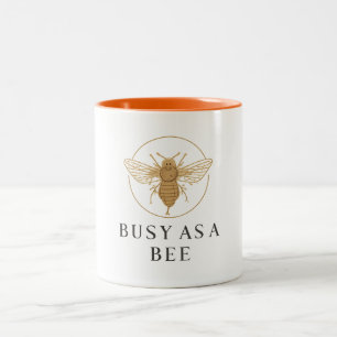 2 Couleurs Tasse - Occupé comme une abeille