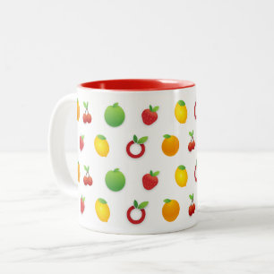 2 Couleurs Tasse OG Salade de Fruits