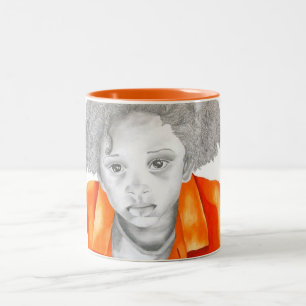 2 Couleurs Tasse orange du garçon 1