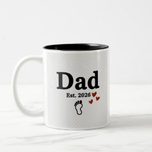 2 Couleurs Tasse Papa Fait 2026 Cadeau Nouveau Papa Empre