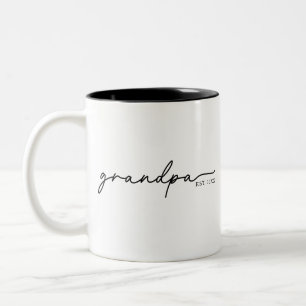 2 Couleurs Tasse Papy Est 20XX – Cadeau de café pour papy fie