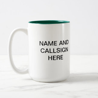 2 Couleurs Tasse par radio amateur de club de concours