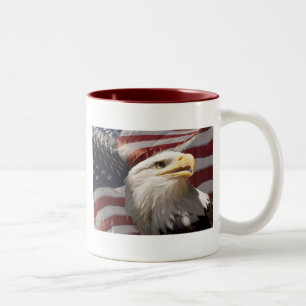 2 Couleurs Tasse patriotique d'Eagle