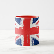 Tasse peinte d'Union Jack