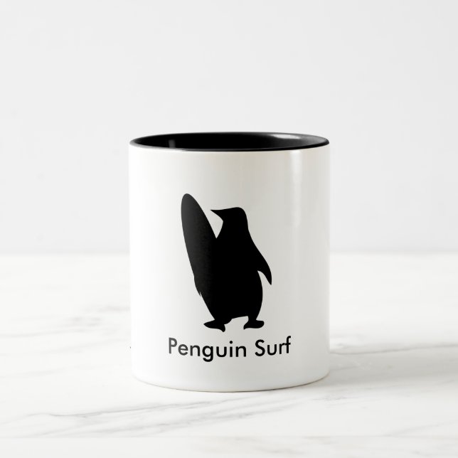 2 Couleurs tasse penguintastic de surf (Centre)