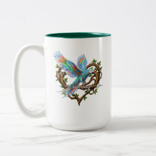 2 Couleurs Tasse Perroquet Motivationnel - Envol