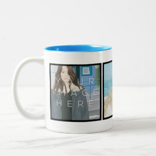 2 Couleurs Tasse personnalisable de 2-Ton de photo