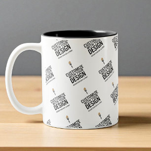 2 Couleurs Tasse personnalisée à l'image de l'entreprise, des