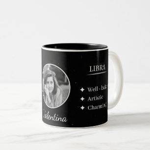 2 Couleurs Tasse personnalisée avec photo et nom - Caractère