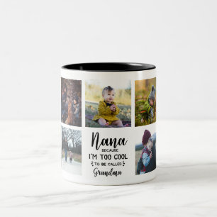2 Couleurs Tasse personnalisée avec photo Nana Parce que je s