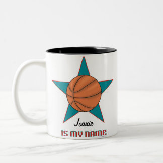 2 Couleurs Tasse personnalisée de star du basket-ball