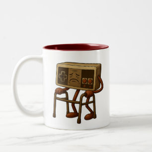 2 Couleurs Tasse Personnalisée de Vieux Joueur Drôle - Jeu Vi