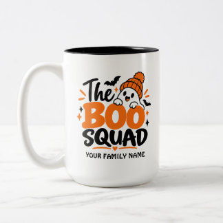 2 Couleurs Tasse personnalisée Halloween The Boo Squad