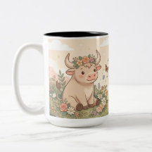 Tasse personnalisée mignonne Taureau Zodiaque