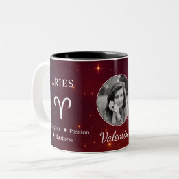 2 Couleurs Tasse photo élégante avec symbole du zodiaque Béli