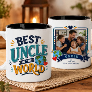 2 Couleurs Tasse Photo Meilleur Oncle du Monde