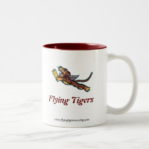 2 Couleurs Tasse pilote de Flying Tigers - gauchère