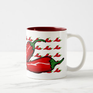 2 Couleurs Tasse - poivrons de piment