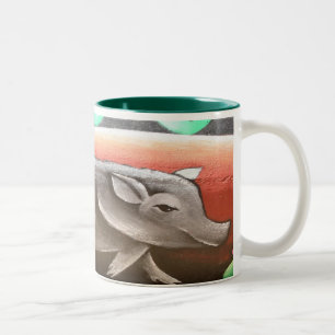 2 Couleurs Tasse porcine