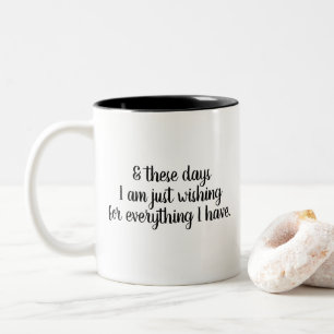 2 Couleurs tasse pour le souhait reconnaissant tout que j'ai