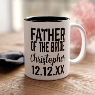 2 Couleurs Tasse pour les parents du Mariage du Père de la Ma