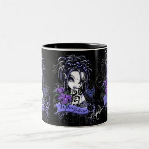 2 Couleurs Tasse pourpre de papillon de Sophia Lilly