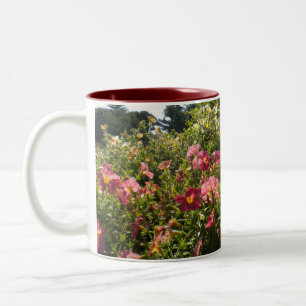 2 Couleurs Tasse Pretty Pink Petunias