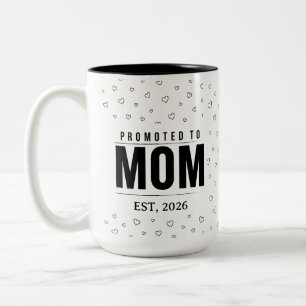 2 Couleurs Tasse Promue Maman 2026 Cadeau de Première Fois Ma