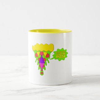 2 Couleurs Tasse RAAWWR, Donnez-moi une pizza