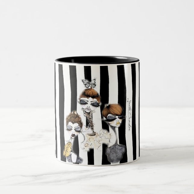 2 Couleurs Tasse rayée de lutin (Centre)