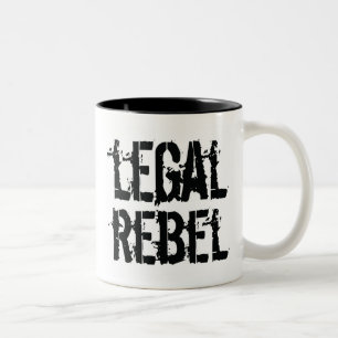 2 Couleurs Tasse rebelle juridique